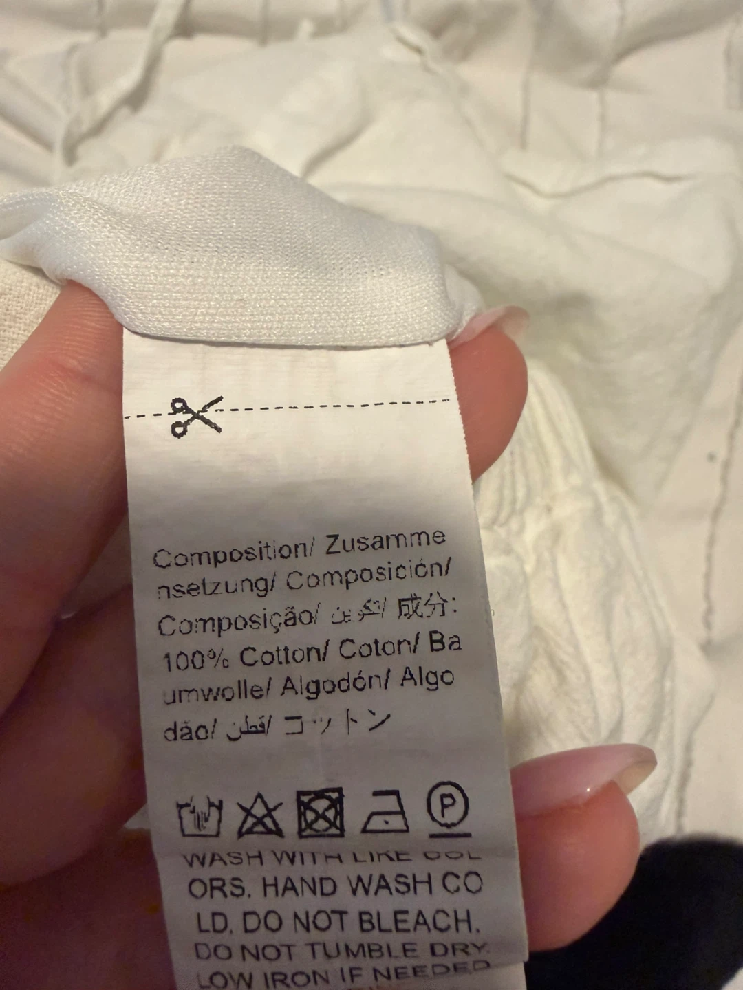 White 100% Cotton Shorts - photo 2