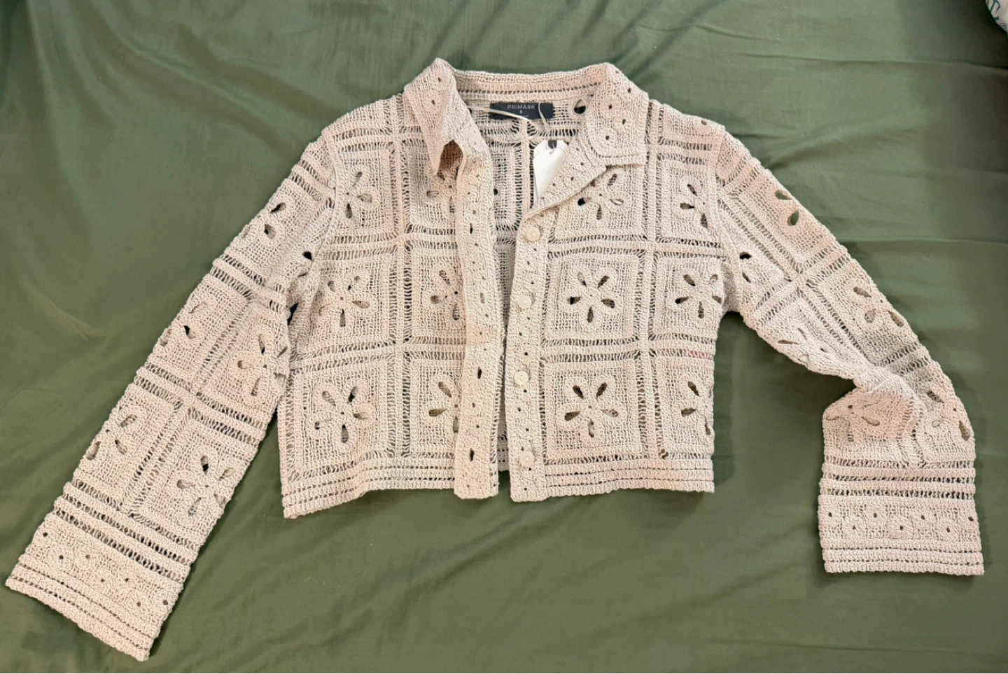 Primark Women's Crochet Knit Cardigan - Size S