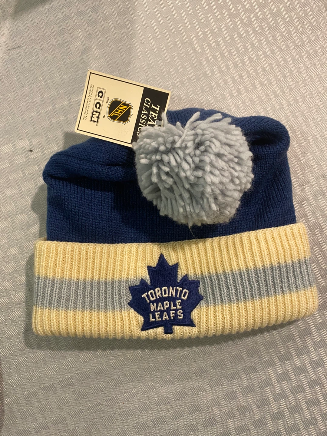 CCM Toronto Maple Leafs Beanie with Pom
