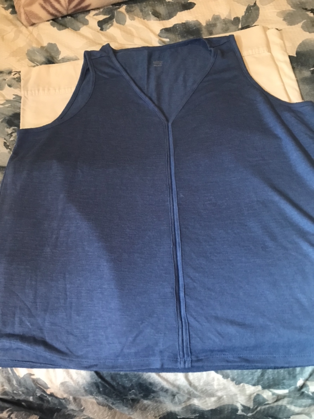 Ricki's Basics Blue V-Neck Tank Top - XXL