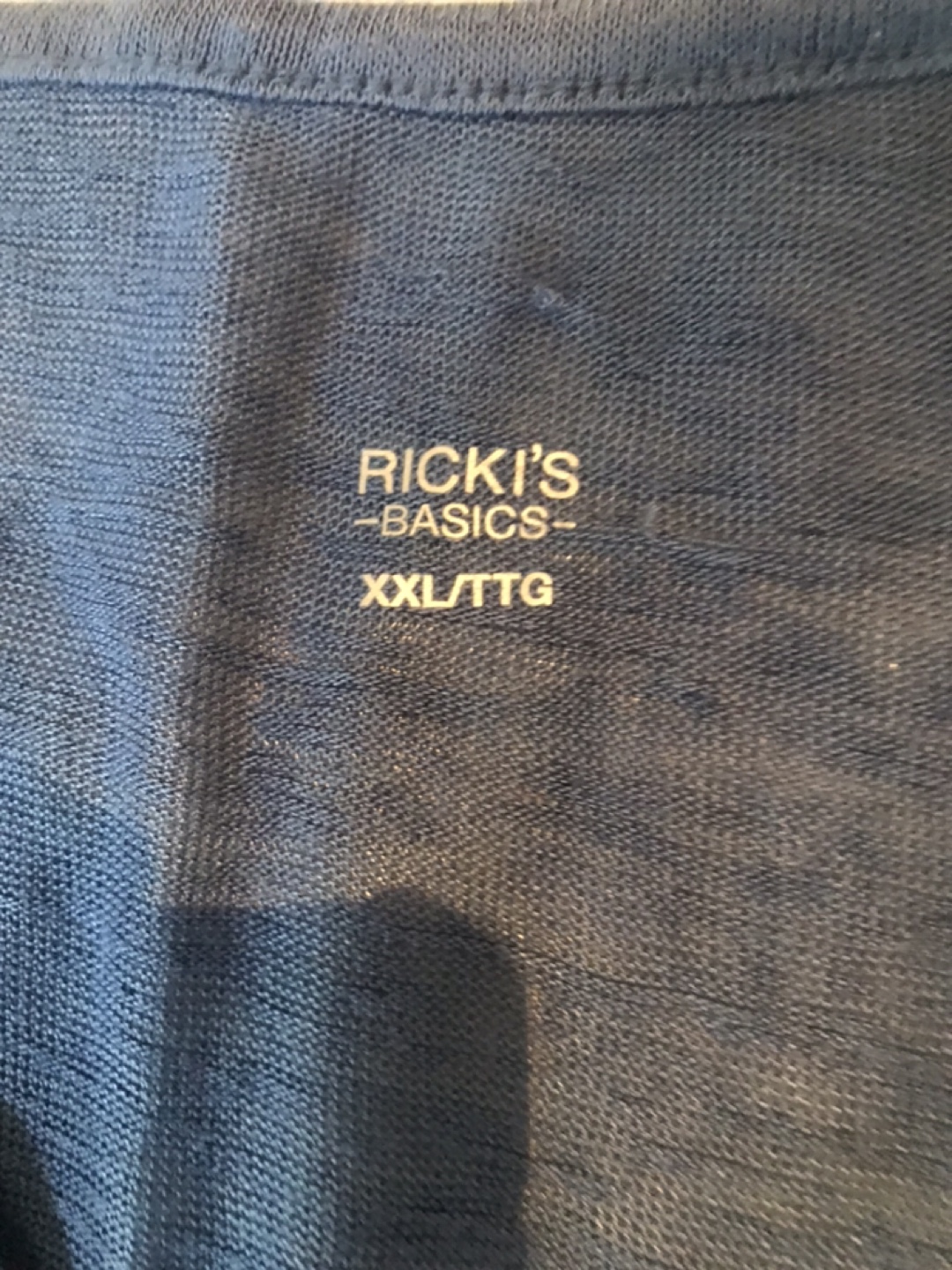 Ricki's Basics Blue V-Neck Tank Top - XXL - photo 2