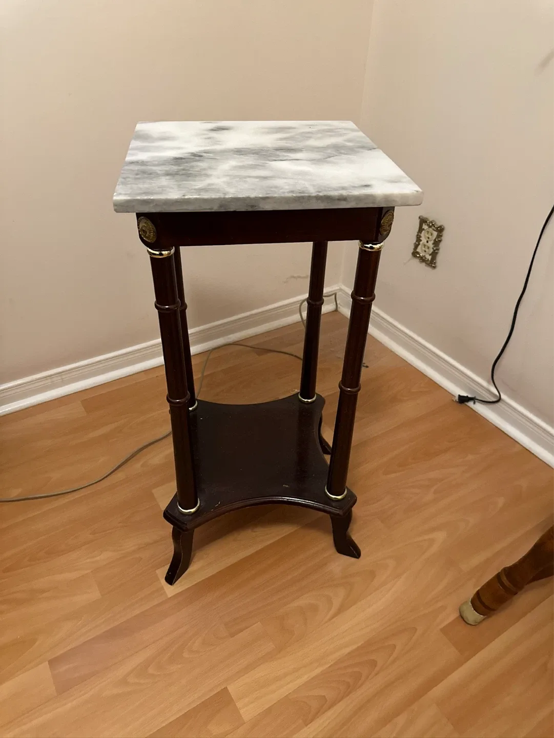 Marble Top Accent Table