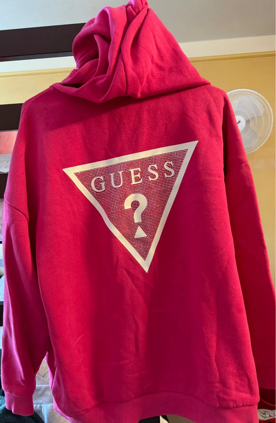🟥GUESS Pink Zip-Up Hoodie / Size Small🟥 - photo 2