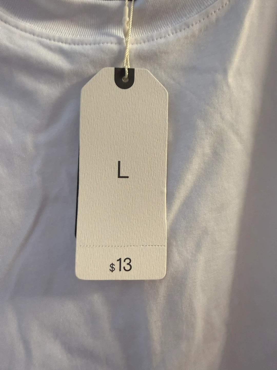 ♨️New Primark White Cotton T-Shirt / Size Large♨️ - photo 2