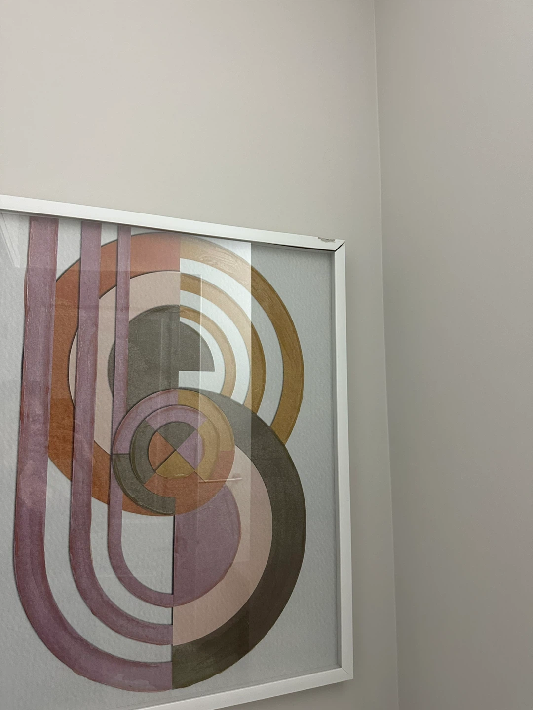 Framed Abstract Circle Art Print - photo 3