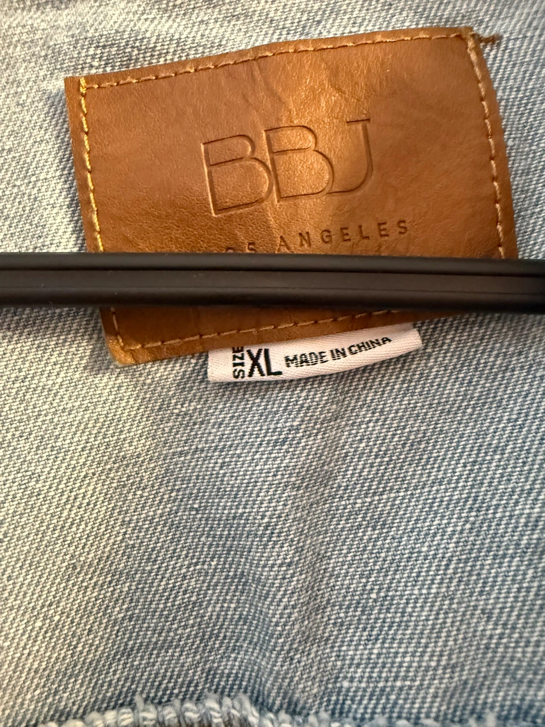 💜Light Wash Denim Jean Jacket - BBJ Los Angeles XL💜 - photo 2