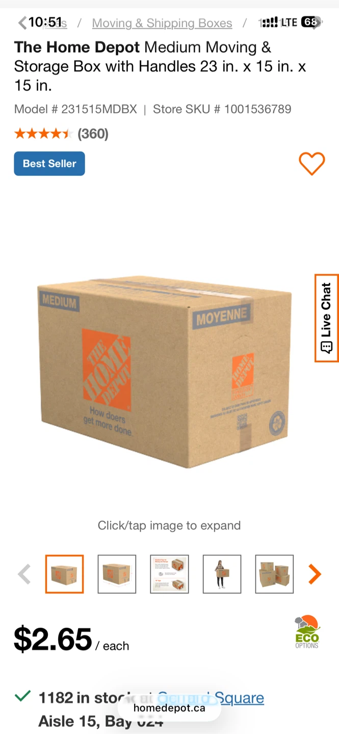 The Home Depot Medium Moving Boxes - photo 3