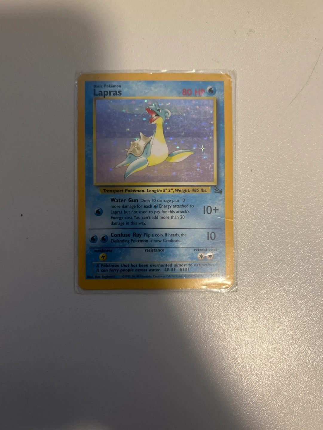 Pokemon Lapras Trading Card