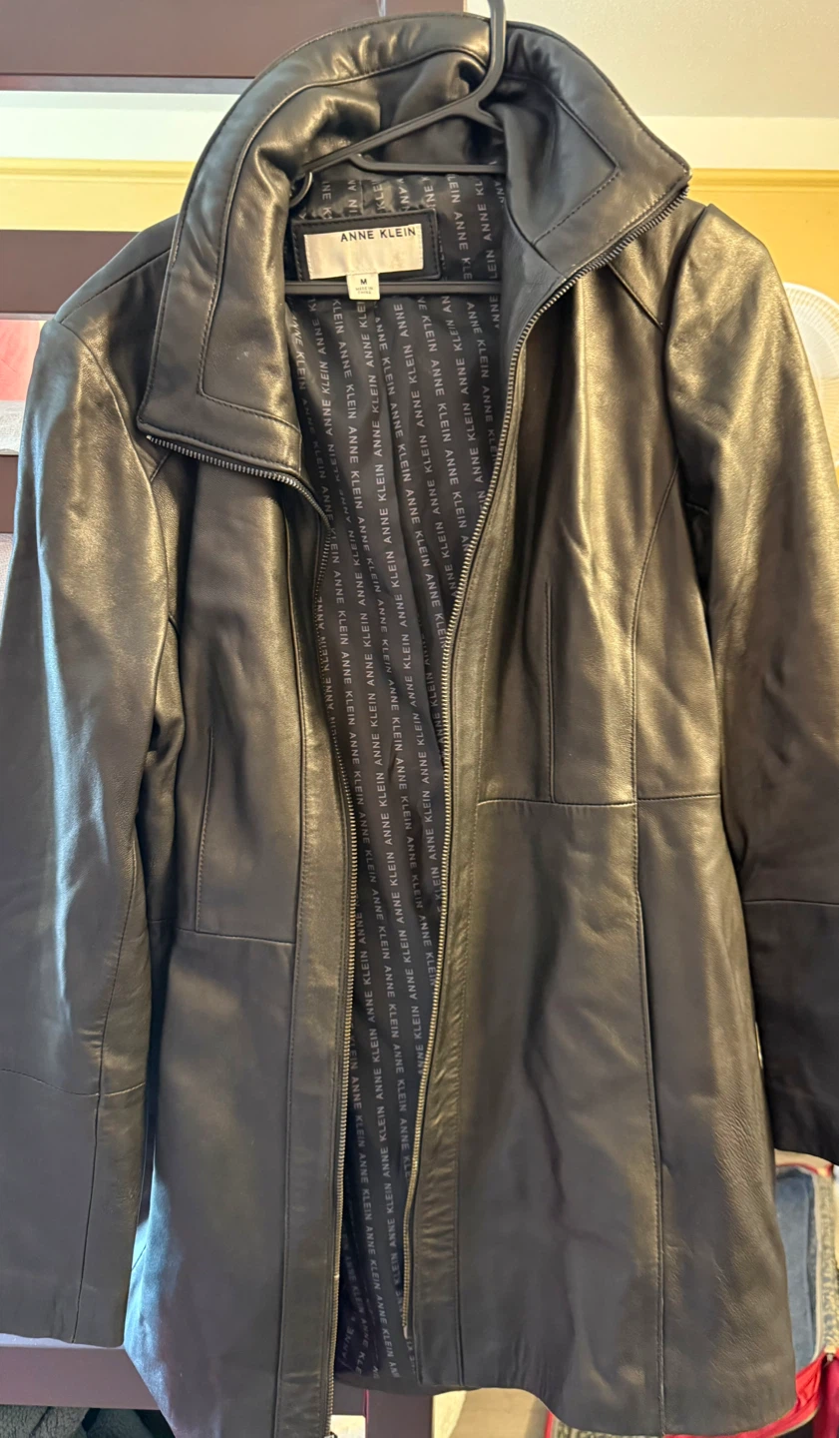 👍Anne Klein Black Leather Jacket - Women’s M👍