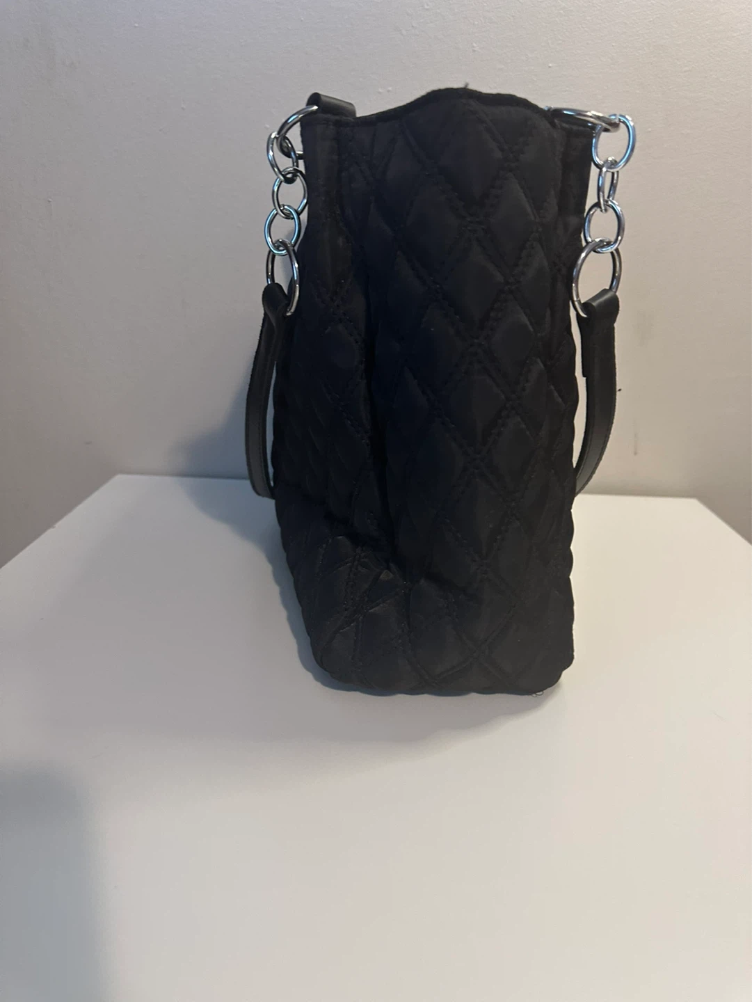 Black Quilted Tote Bag - photo 4
