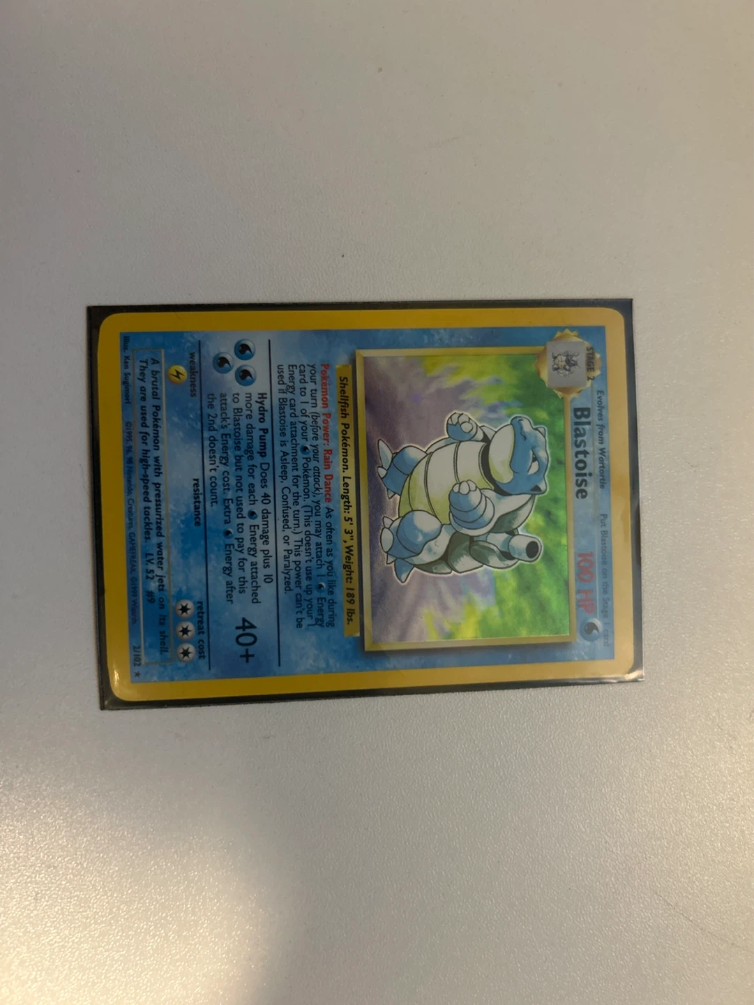 Pokemon Blastoise Base Set Card