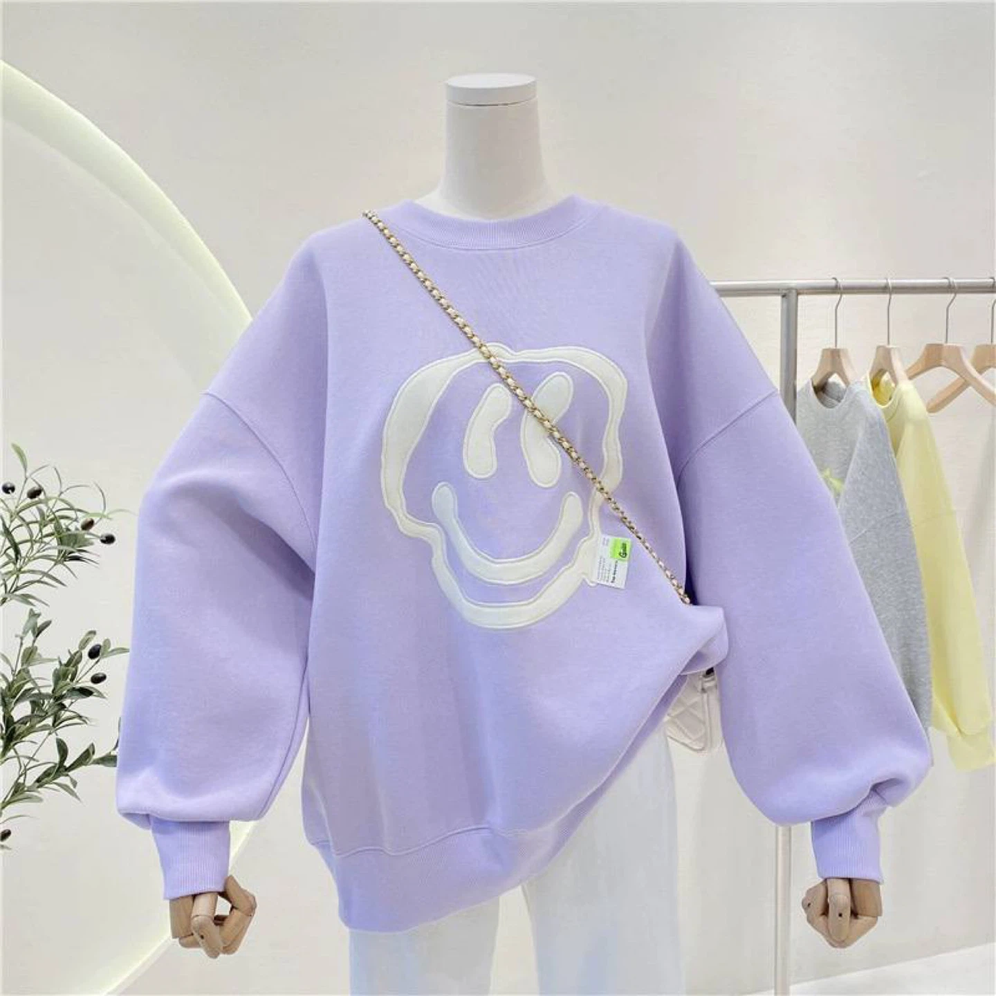 Yellow Smiley Face Sweatshirt