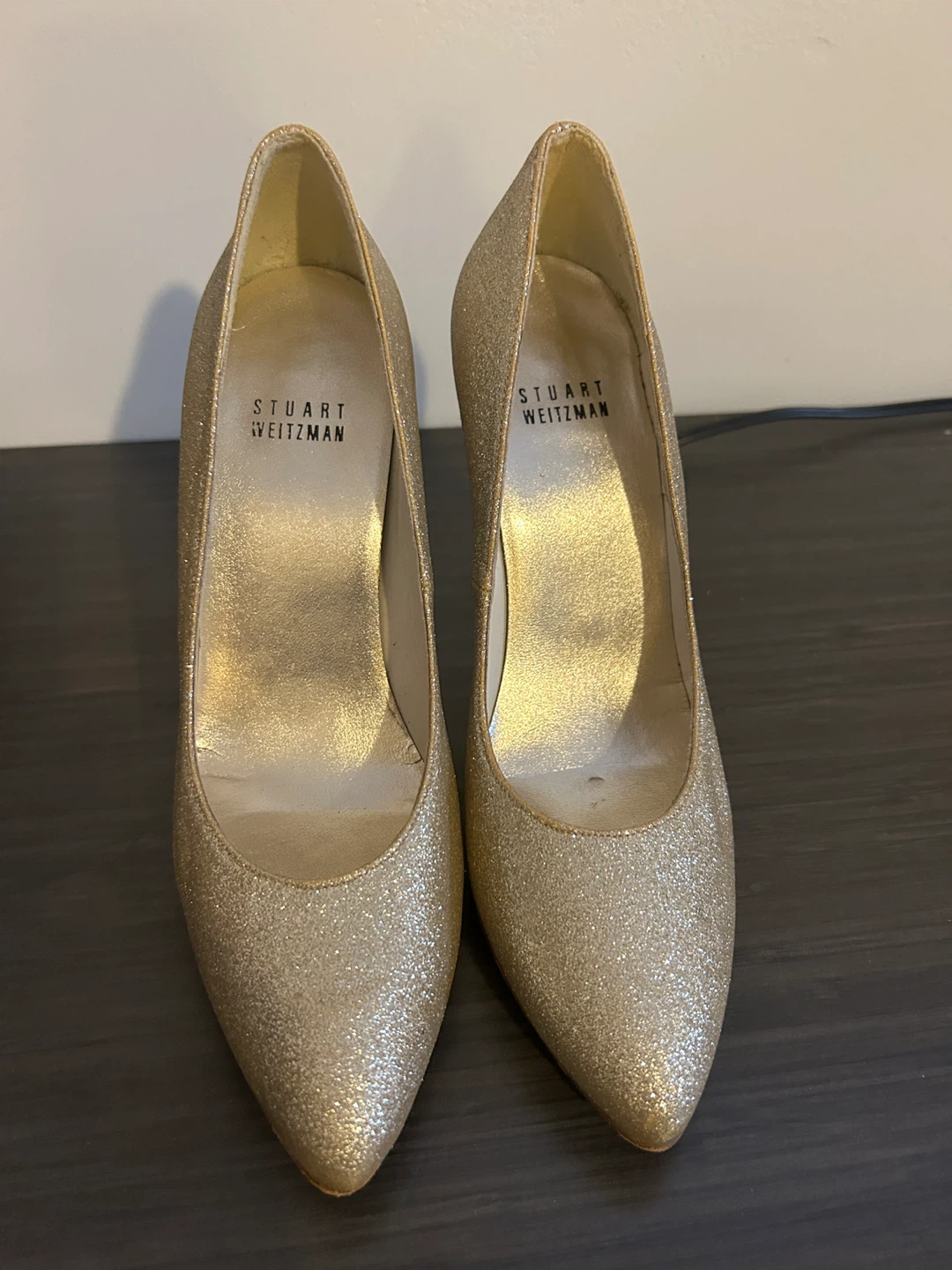 Stuart Weitzman Glitter Stiletto Heels size 6.5