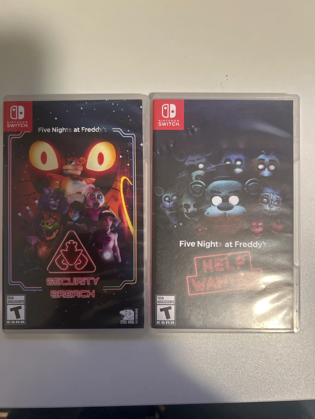 Nintendo switch Fnaf security breach & help wanted
