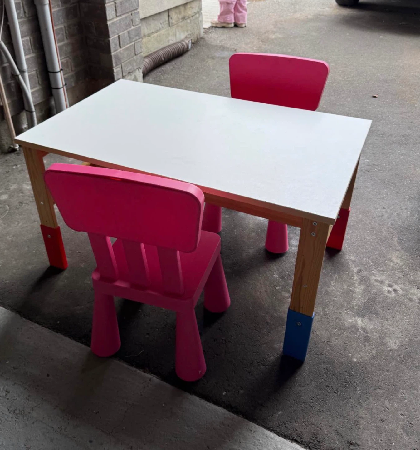 IKEA Mammut Children's Table and 2 Chairs Set