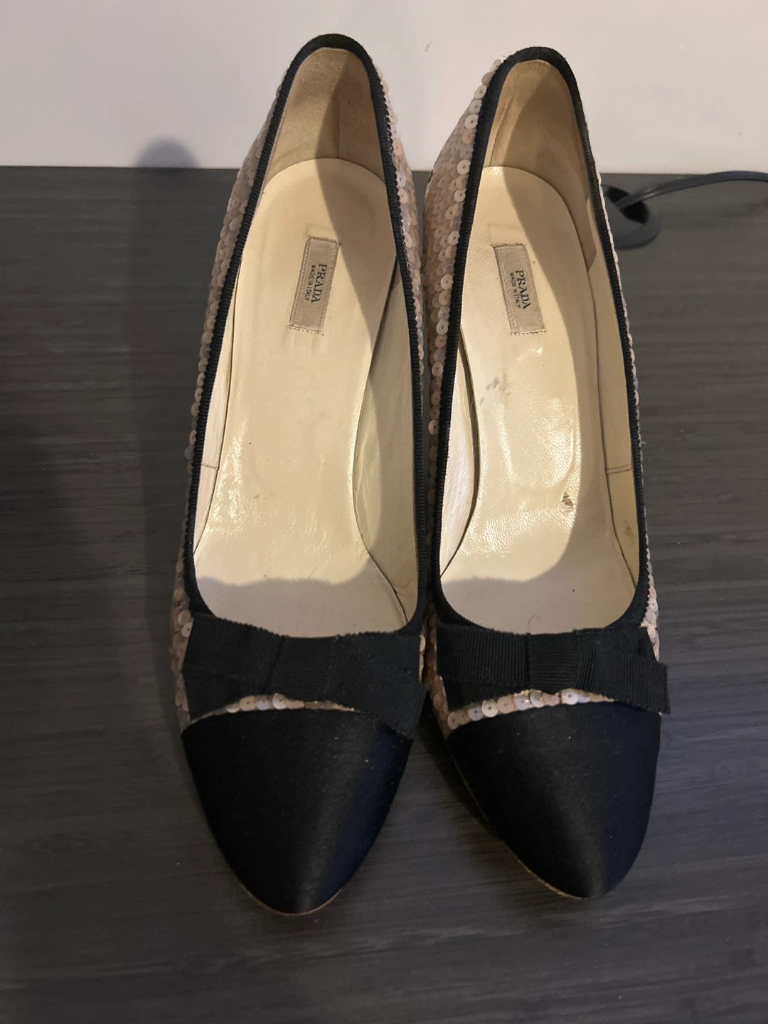 Prada Sequin Heels Size 39