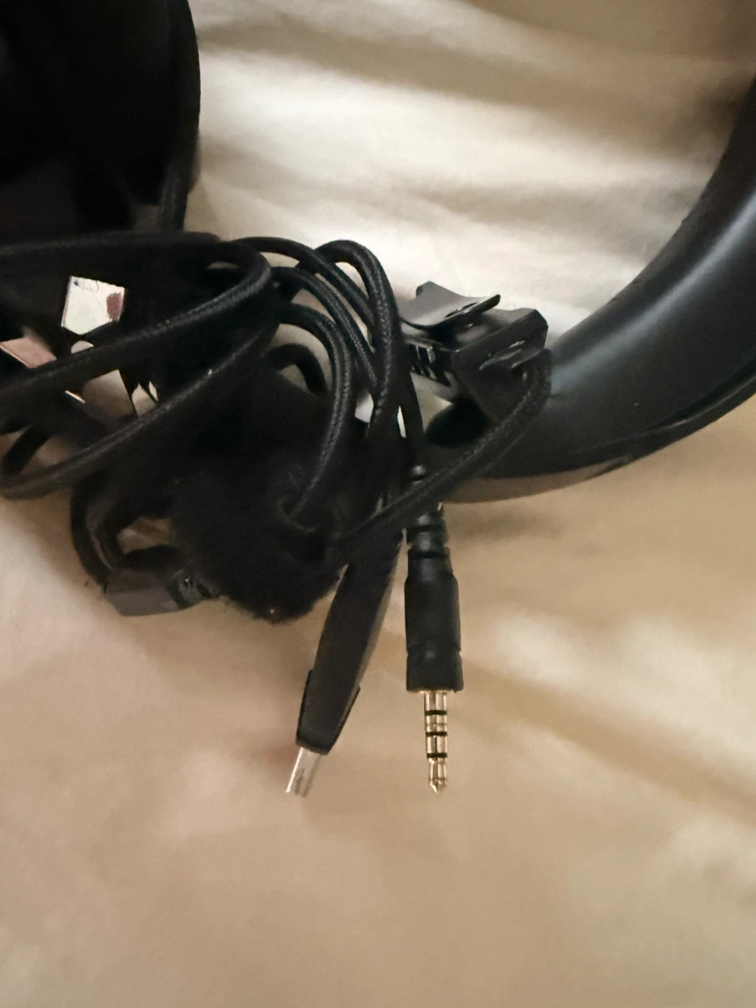 Black Gaming Headphones with Blue Accents - photo 5
