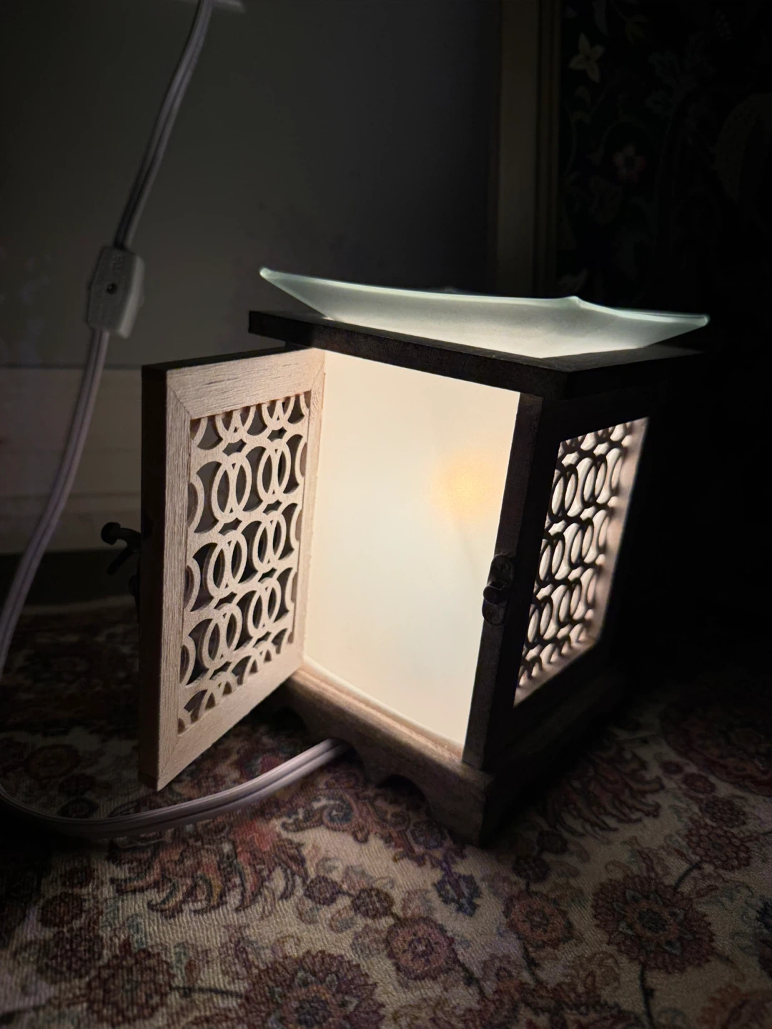 Wooden Lantern Style Wax Warmer/Diffuser - photo 2