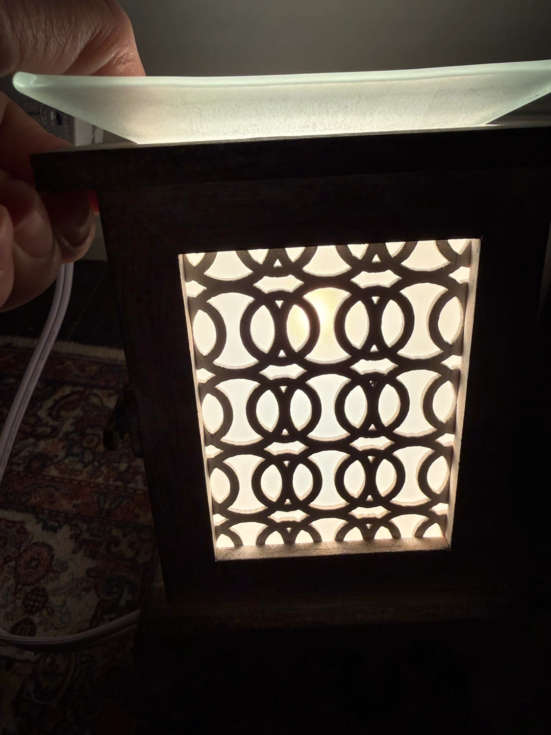 Wooden Lantern Style Wax Warmer/Diffuser - photo 3