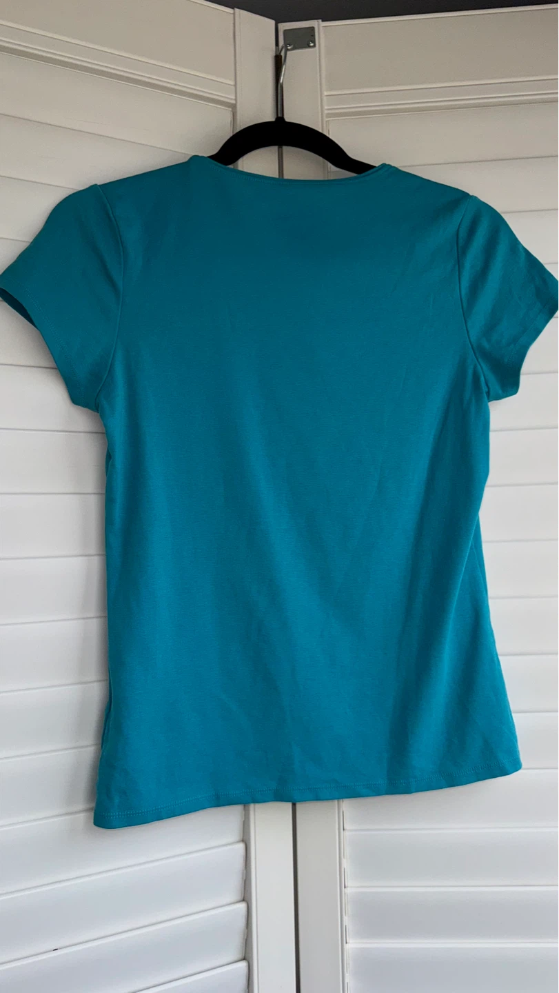 Ellen Tracy Company Blue T-Shirt Size S/P - photo 2