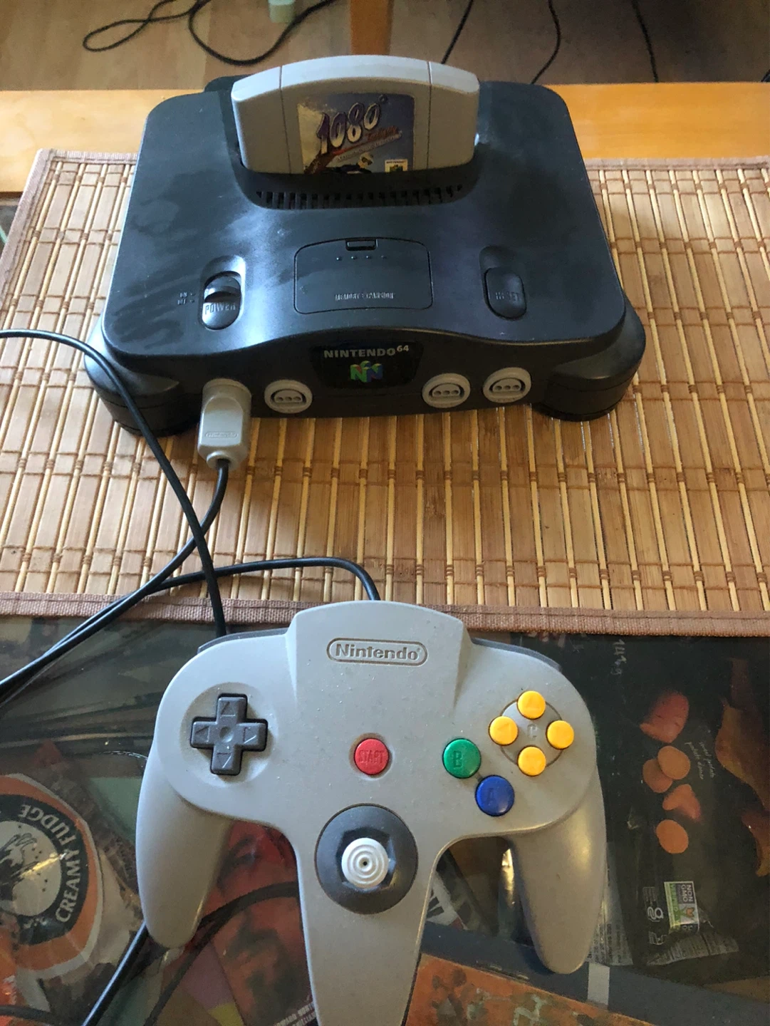 Nintendo 64 Console with Controller and 1080 Snowboarding Game