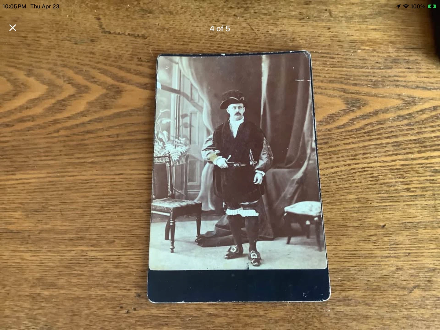 Antique Photograph Card of a Performer/Actor in Costume 🐞 - photo 4