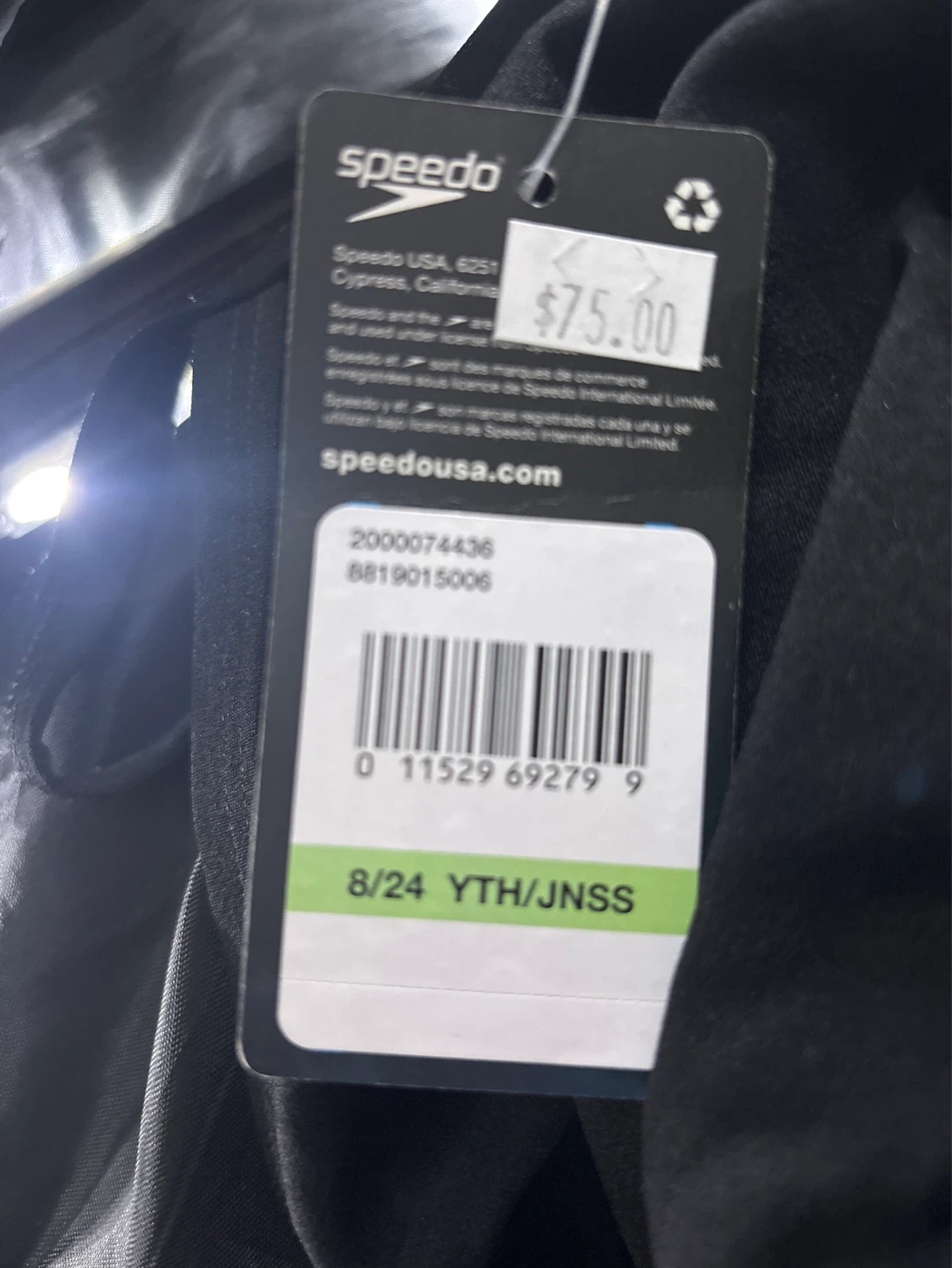 Speedo Youth Endurance+ Swimsuit Black - photo 3