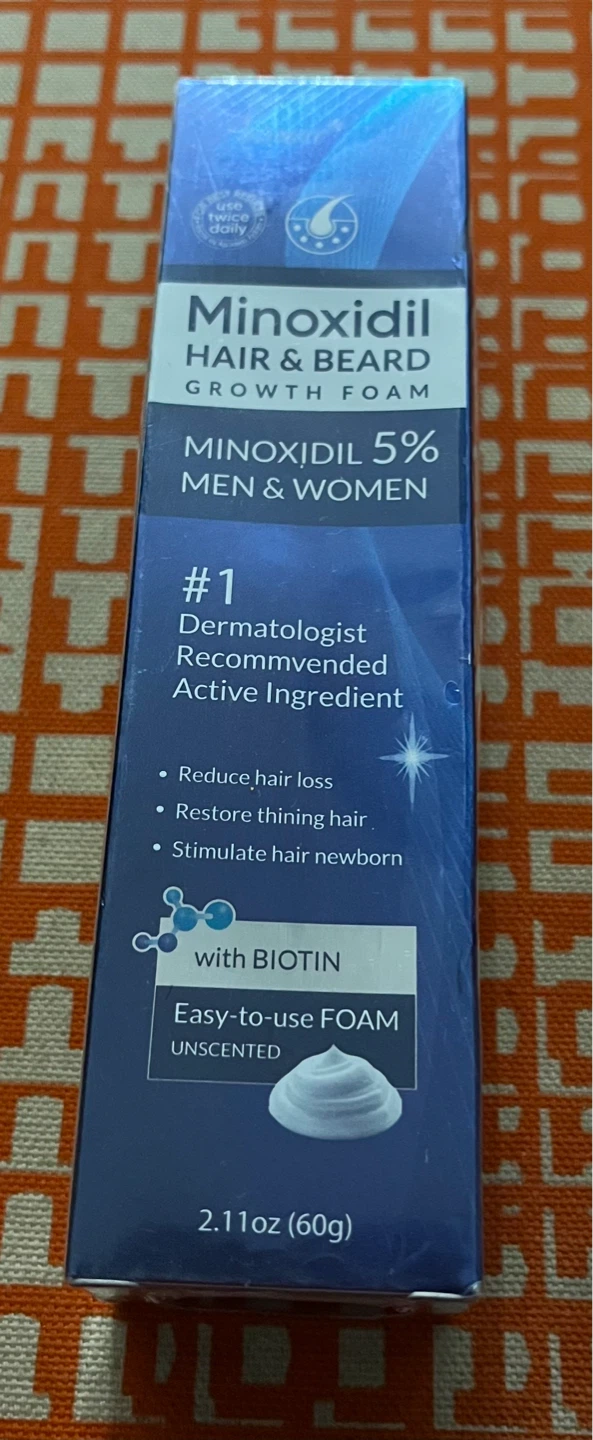 Minoxidil 5% Hair & Beard Growth Foam for Men & Women