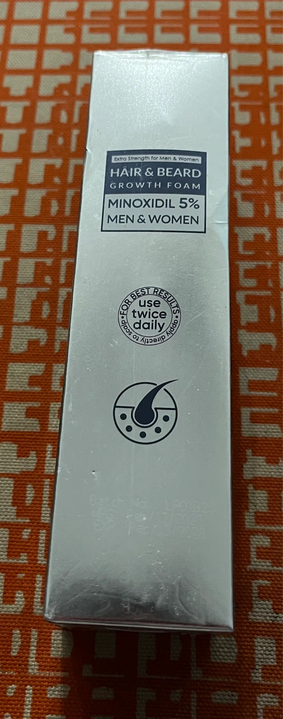 Minoxidil 5% Hair & Beard Growth Foam for Men & Women - photo 2