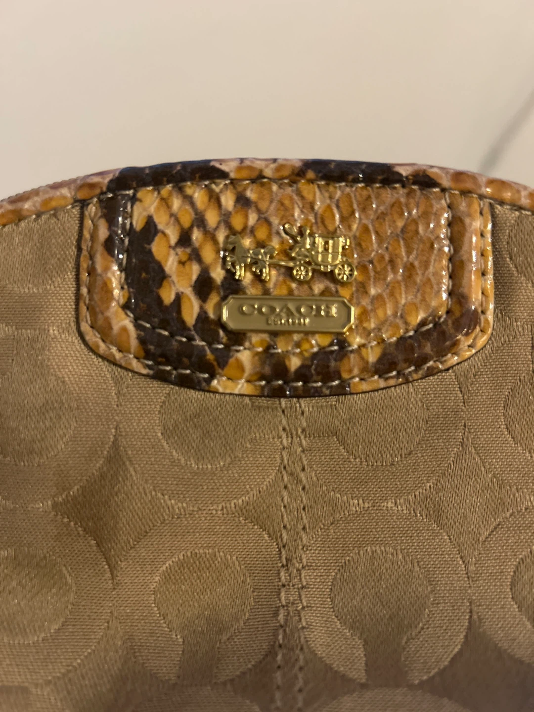 Coach Signature Print Wristlet Pouch - photo 2