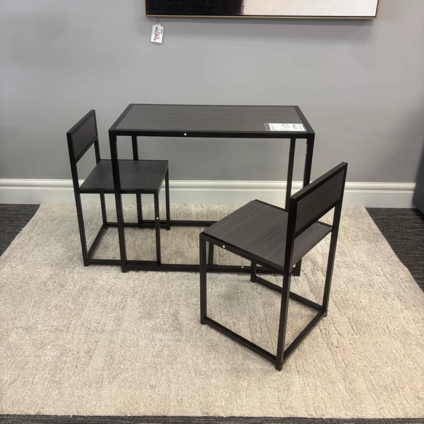 Modern Dining Set: Table with 2 Chairs - photo 2