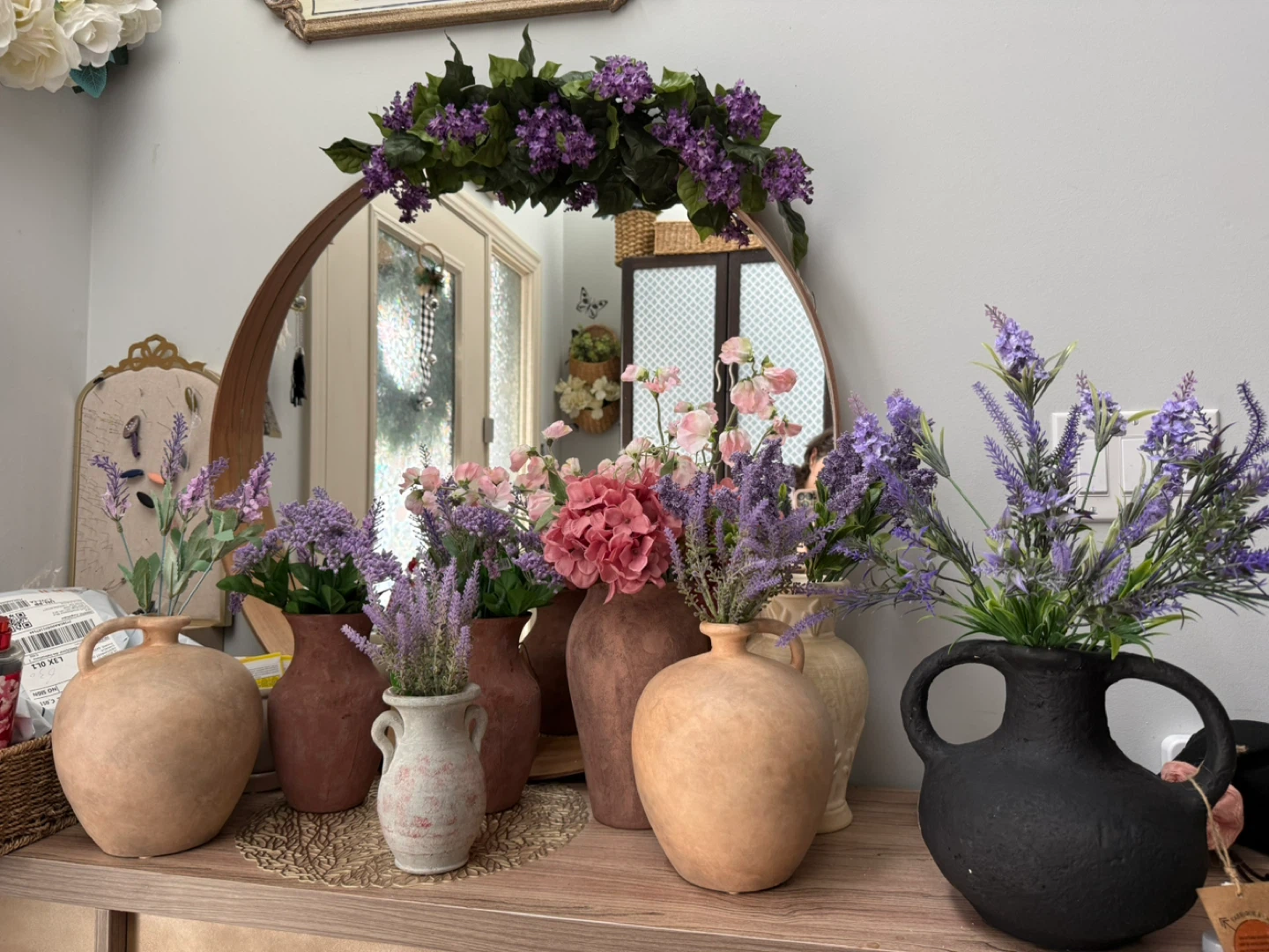 Assorted Different Decorative Vases, flowers etc.