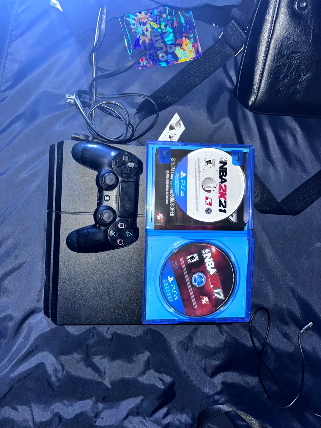PlayStation 4 Console with NBA 2K17 and NBA 2K21 Games - photo 4