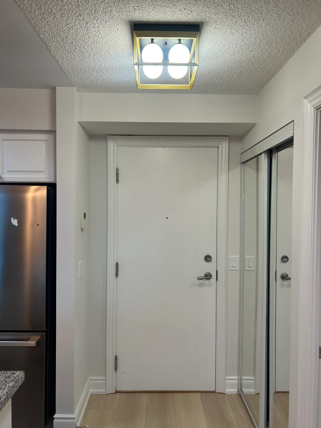 Modern Gold & Black Flush Mount Ceiling Light Fixture - photo 2