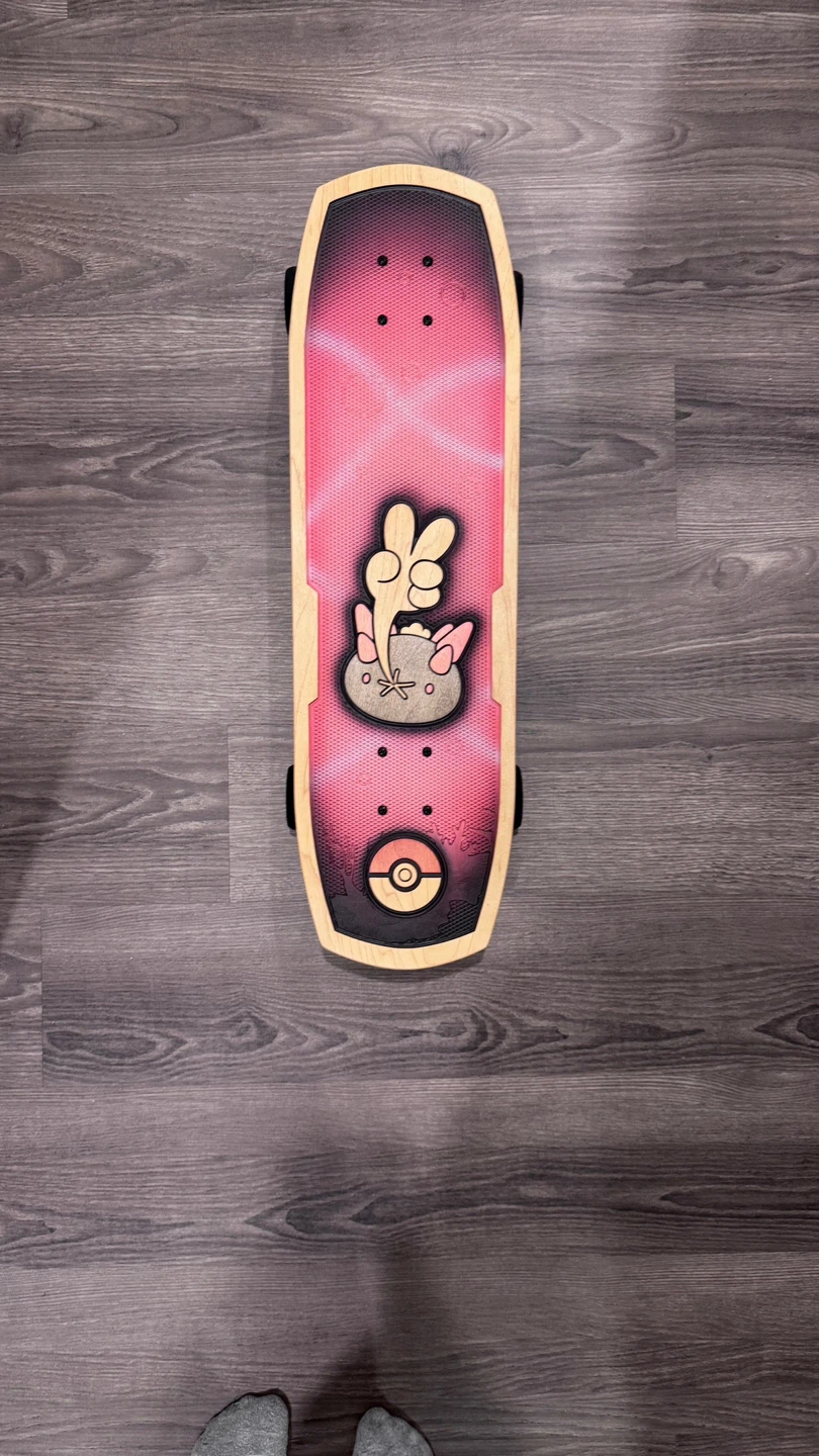 pokemon pyukumuku x Bearwalker Skateboard/ collectible