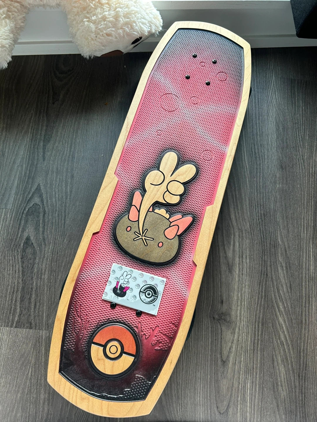 pokemon pyukumuku x Bearwalker Skateboard/ collectible - photo 2