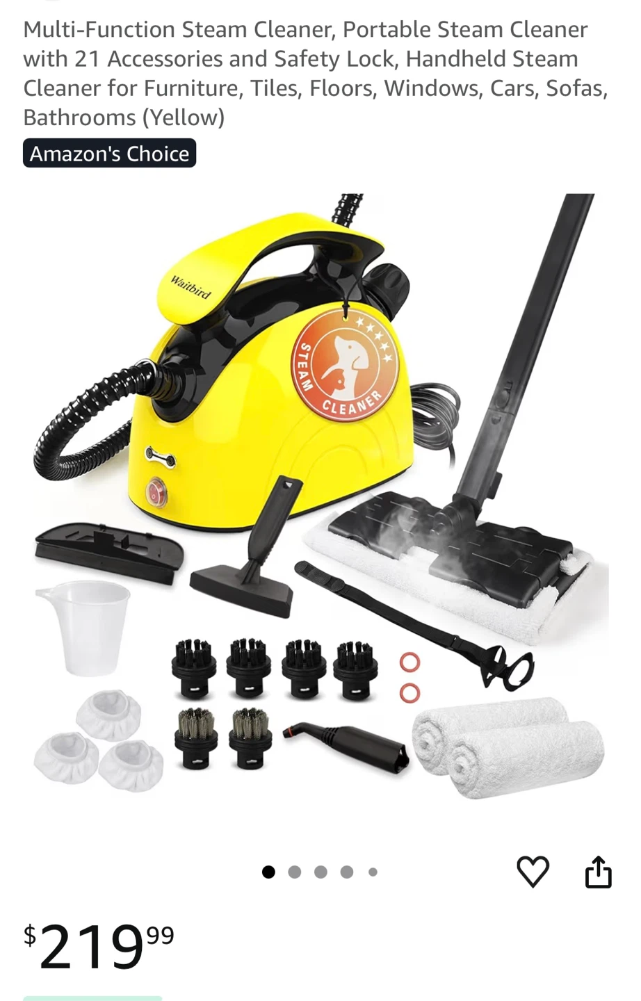 Brand New Steam Cleaner (21 Accessories) – Sealed Box