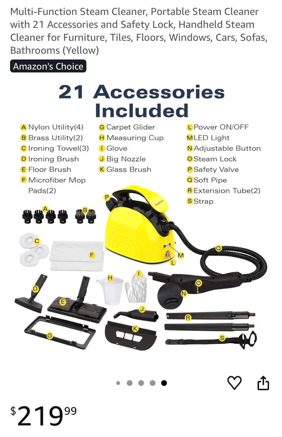 Brand New Steam Cleaner (21 Accessories) – Sealed Box - photo 5