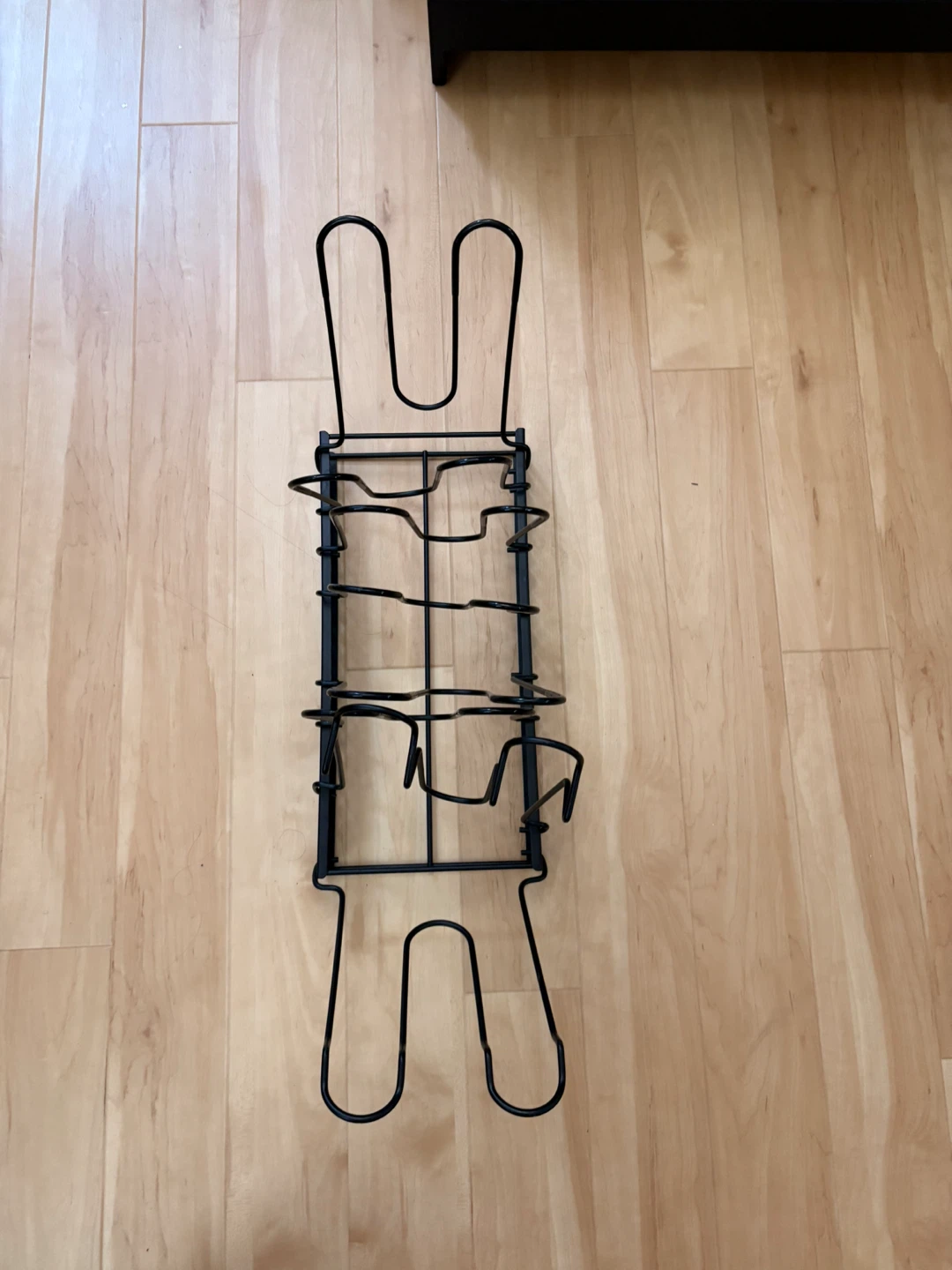 Black Metal Pan and Lid Organizer Rack