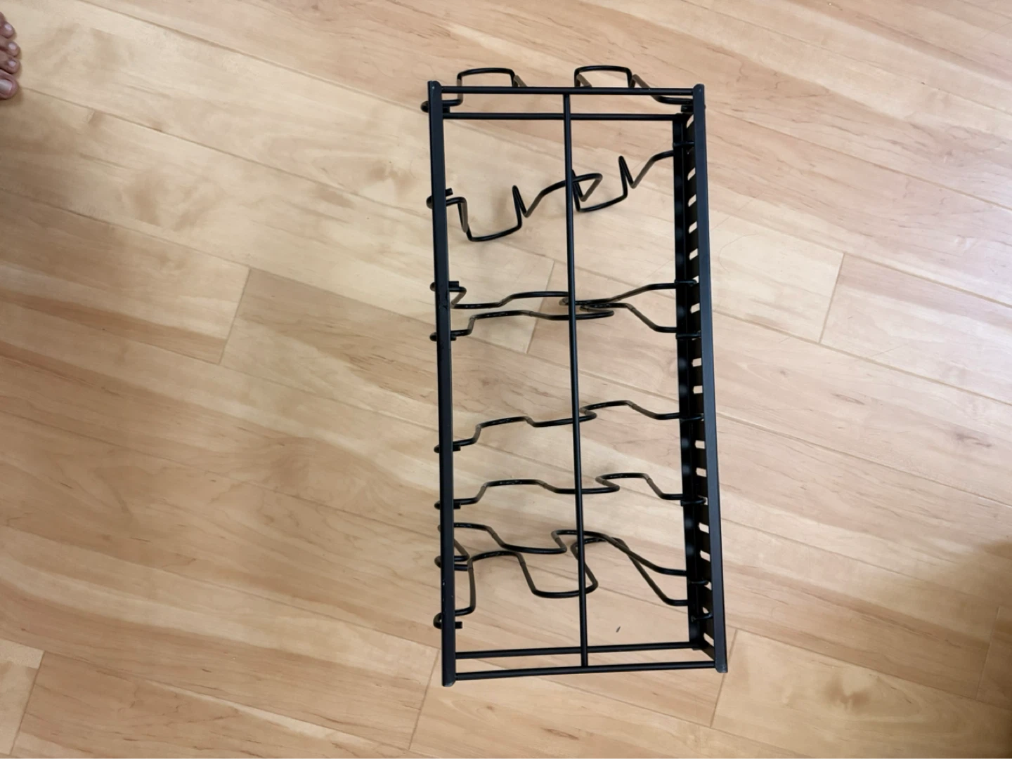 Black Metal Pan and Lid Organizer Rack - photo 3