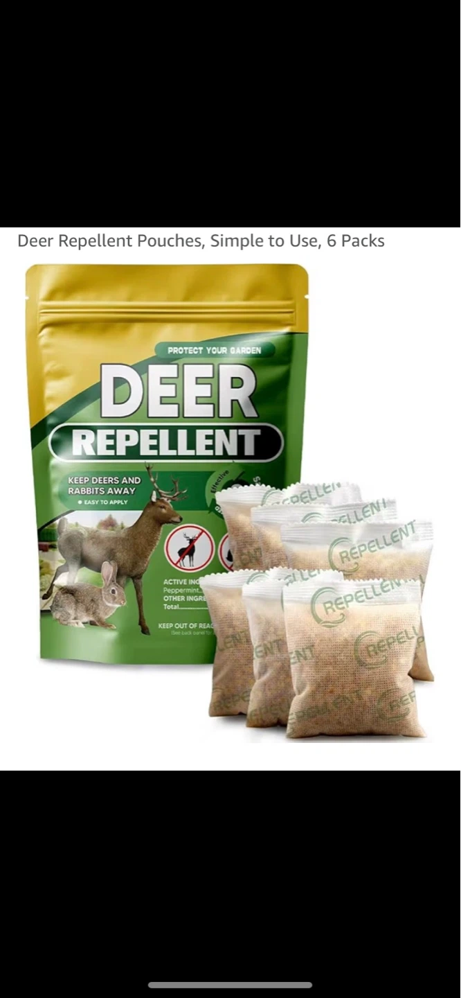 Deer Repellent Pouches, 6 Packs