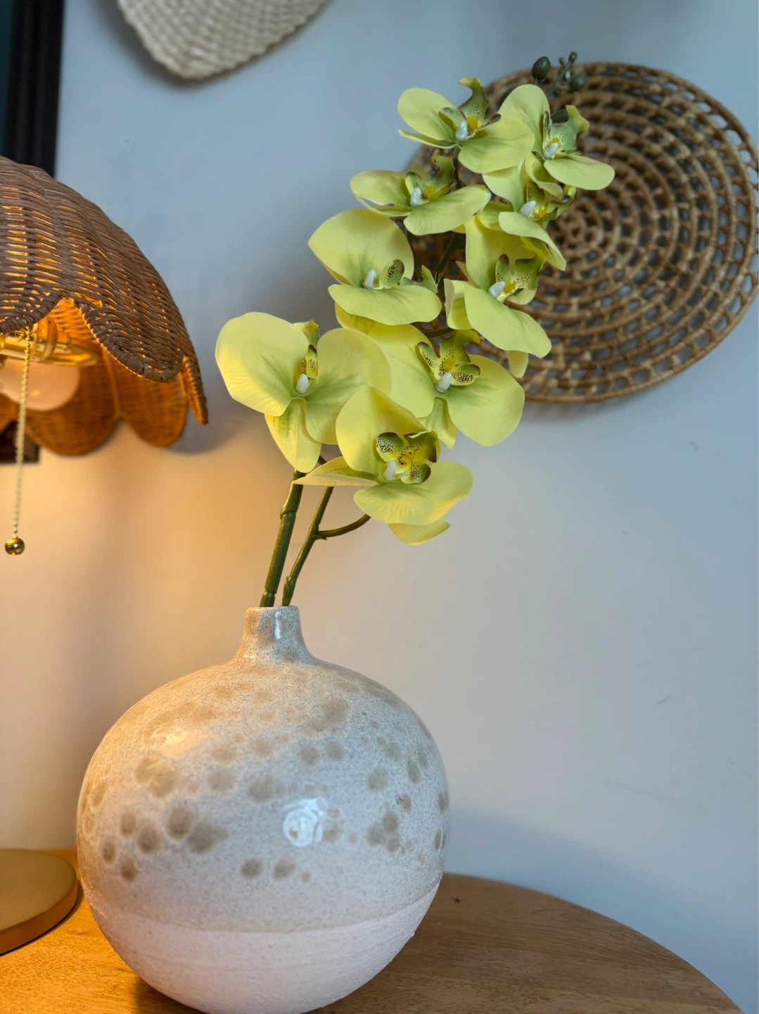 Yellow/Green Artificial Orchid Stem - photo 4