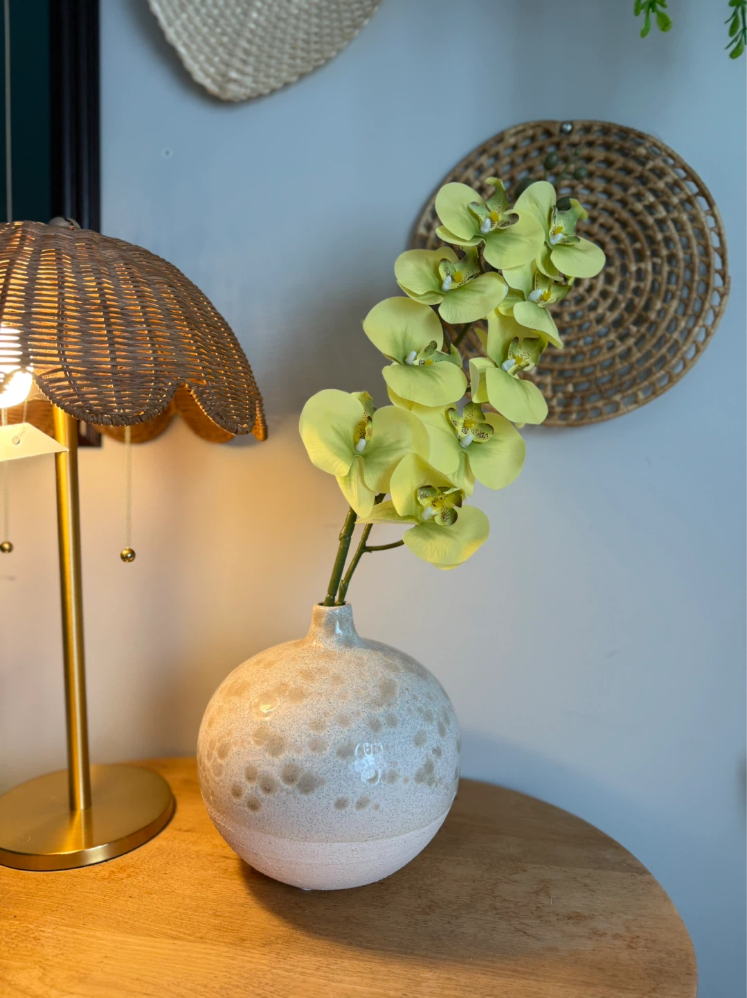 Yellow/Green Artificial Orchid Stem - photo 5