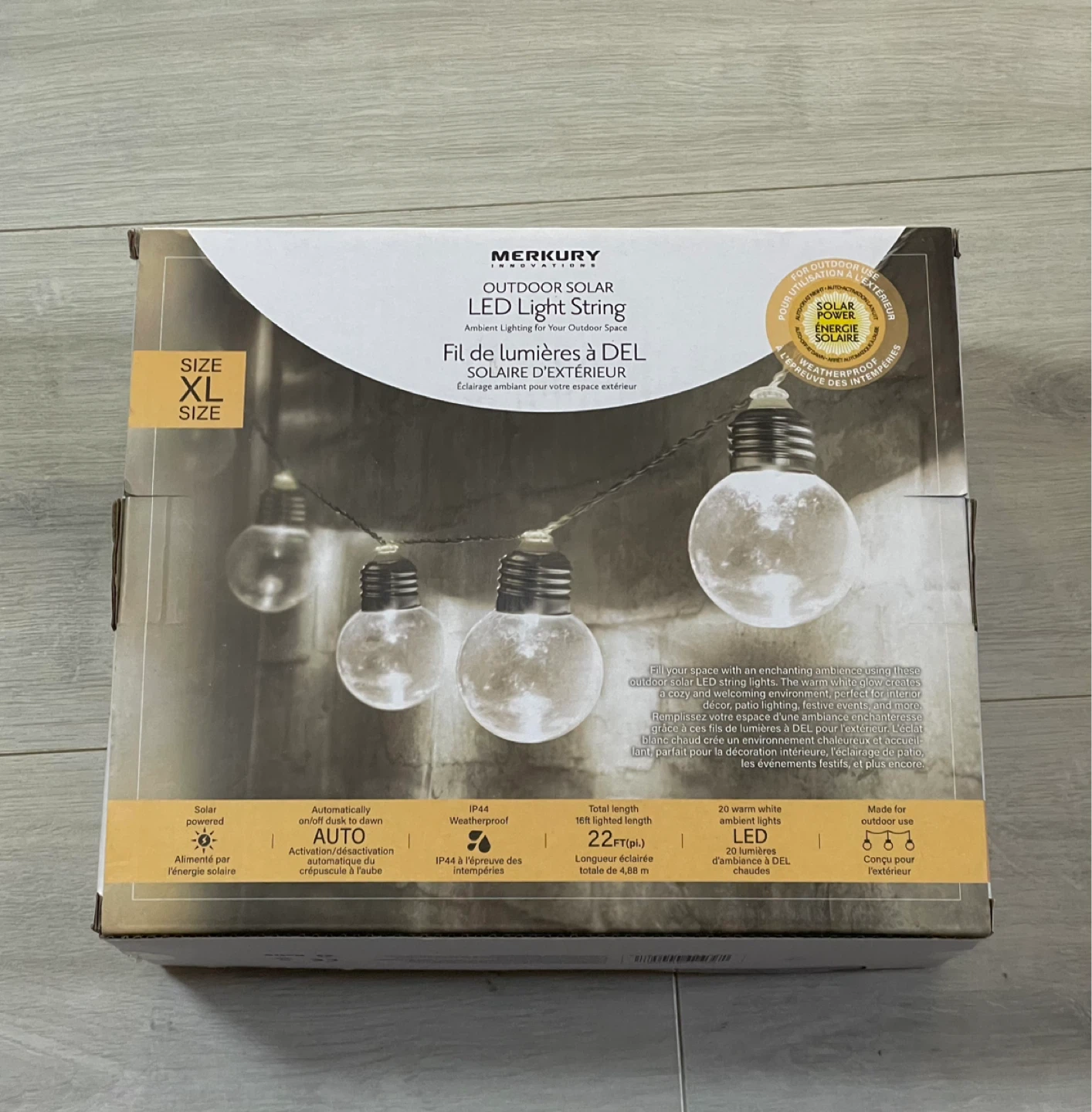 Solar Outdoor LED String Lights XL outdoor lighting - photo 4