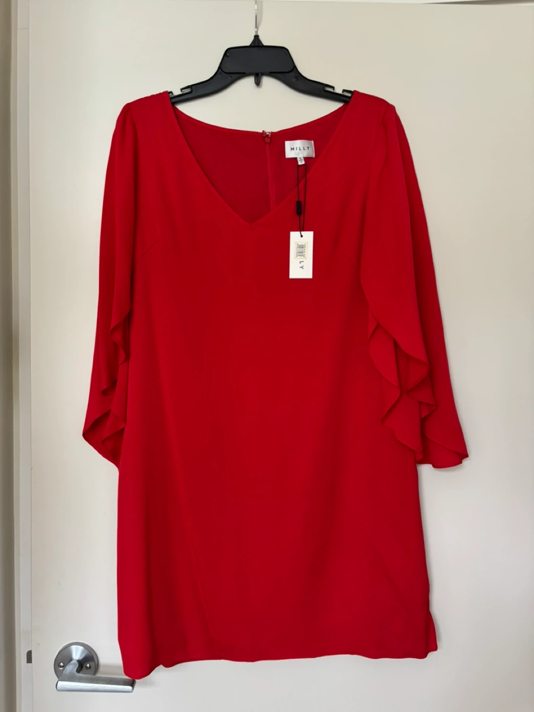 Milly Red Butterfly Dress Size 6