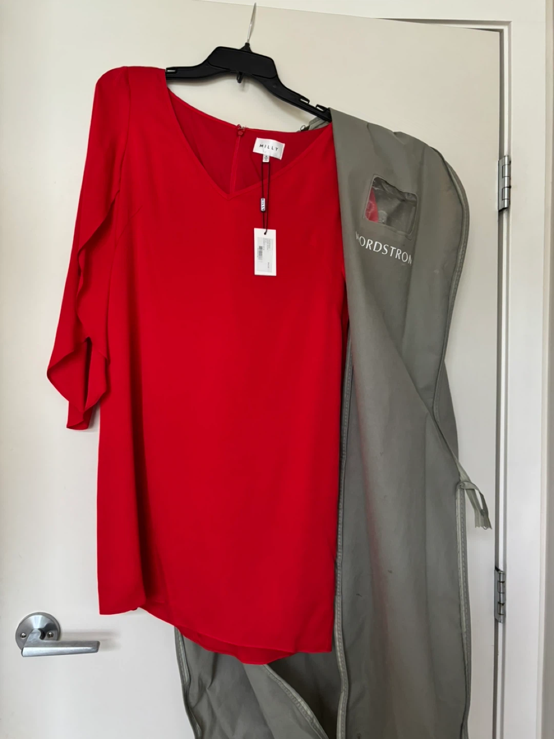 Milly Red Butterfly Dress Size 6 - photo 3