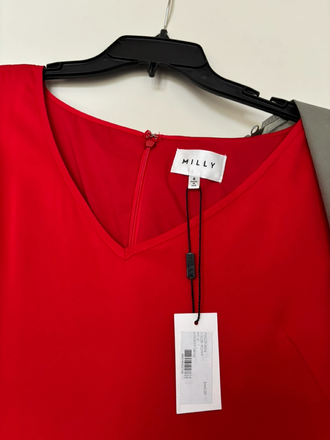 Milly Red Butterfly Dress Size 6 - photo 4