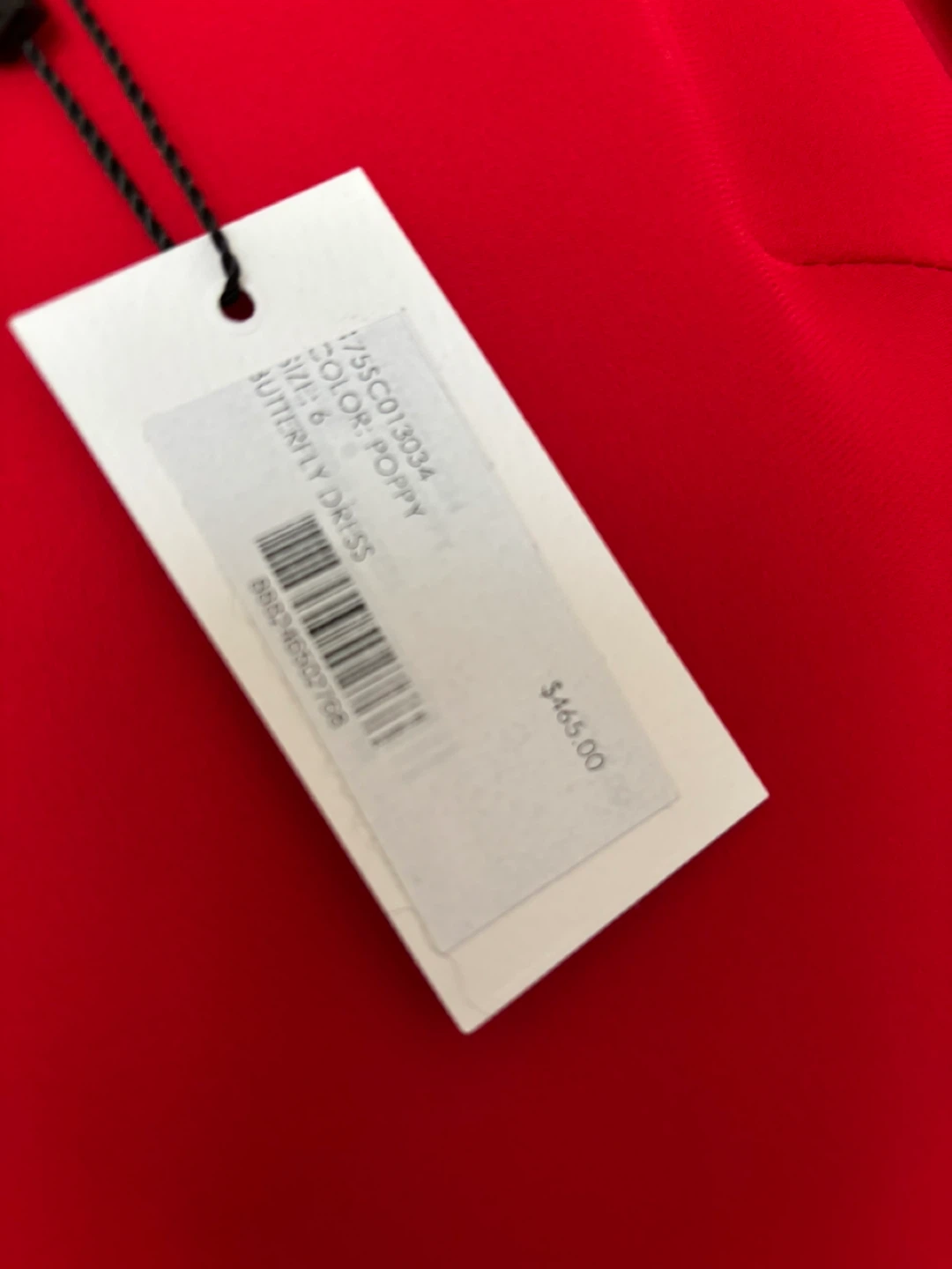 Milly Red Butterfly Dress Size 6 - photo 2