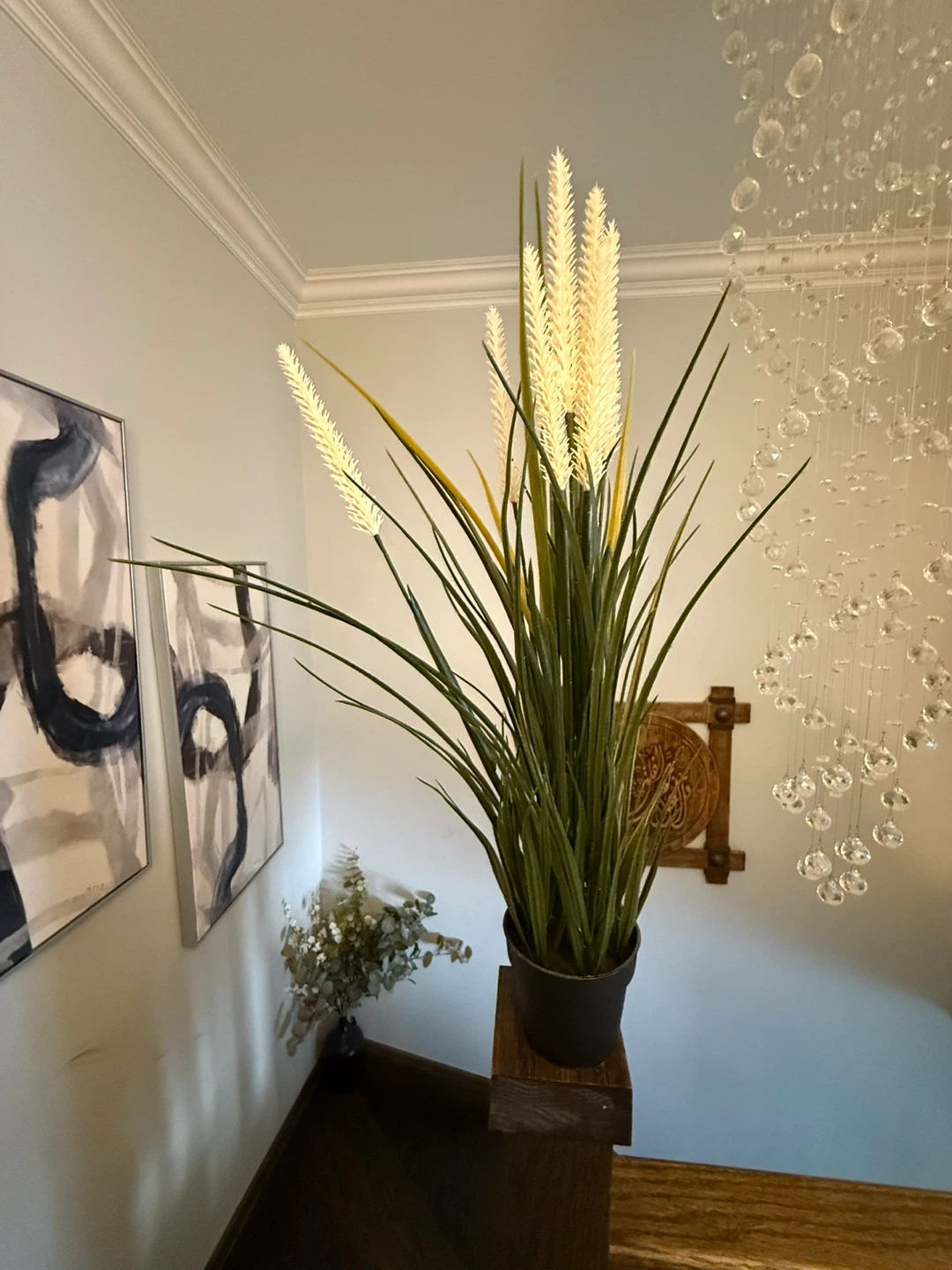 2 Artificial Tall Grass Plant