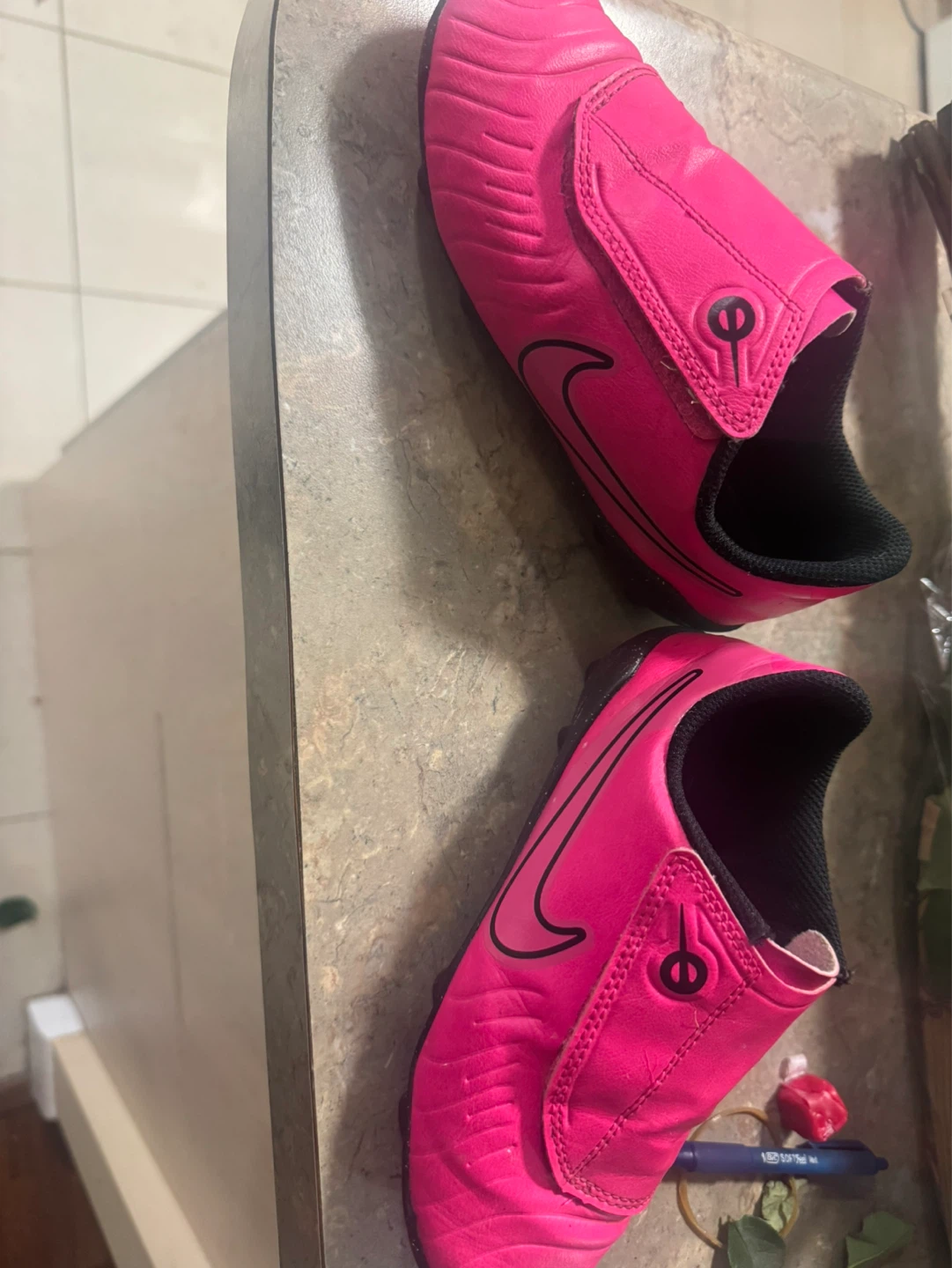 Nike Tiempo Legend 9 Club FG Soccer Cleats Pink Youth 12C - photo 3